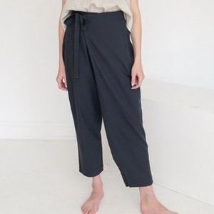 7115 by Szeki Raw Silk Wrap Pants